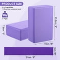 thumbnail image 2 of Unique Bargains 10Pcs Yoga Blocks and 1Pcs Purple Resistance Band Set EVA Foam Non-Slip High-Density Purple, 2 of 7