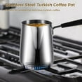 thumbnail image 4 of Turkish Coffee Pot, 20oz Milk Warmer Pot, Stainless Steel Butter Warmer, Chocolate and Butter Melting Pot for Home Cafe, 4 of 8