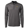 thumbnail image 2 of Men's Cutter & Buck Black San Francisco 49ers Big & Tall Virtue Eco Pique Micro Stripe Tri-Blend Quarter-Zip Jacket, 2 of 3