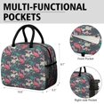 thumbnail image 6 of Womens DarkBlue Colorful Dinosaurs Plants Pattern Lunch Box for Work,Insulated Lunch Bag for Women,Loncheras Para Mujer,Leakproof Adult Lunch Bag for Work,Beach,Travel,Picnic,Camping, 6 of 7