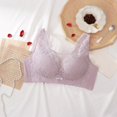 thumbnail image 4 of Women's Fashionable Casual Light Sexy Adjustable Lace Cup Less Rim Less Vest Style Thin Cup Bra, 4 of 9