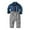 Blue, variant on IROINNID Toddler Boys Gentleman Solid Suit Long Sleeve Turndown Lapel Jumpsuit Formal Suit with Bow Tie 3PC Set