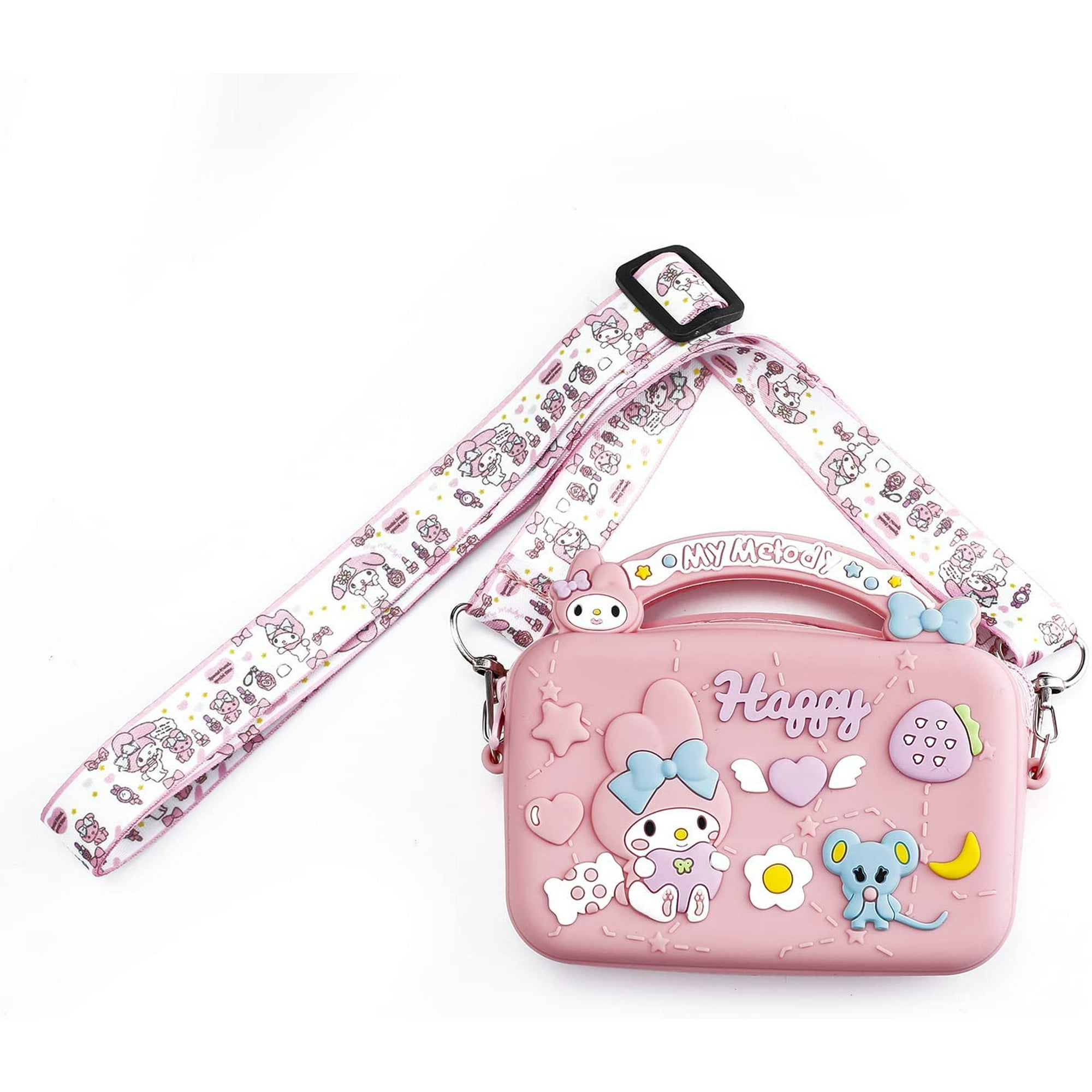 Iguohao My Melody Wallet With Lanyard Melody Cross Body Purse Bag Cute Coin Pouch For Girls Women Wa My Melody Wa My Melody Other 5.51 X 4.25 X 1.85
