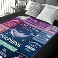 thumbnail image 6 of Gresahom Dolphin Throw Blanket Dolphin Gift Girls, Dolphin Lover Gifts, Just A Girl Who Loves Dolphins Theme Funny Dolphin Gifts for Crazy Panda Lady Birthday Gradution Christmas Gifts Travel(50"x60"), 6 of 7
