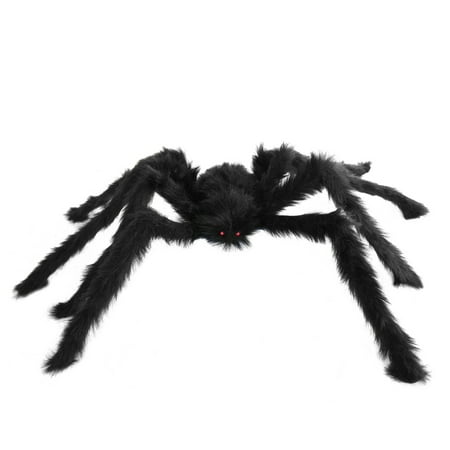SeasonsTrading Large Black Hairy Spider - Scary Halloween Decoration Haunted House Prop