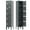 Gray, variant on KAER Metal Locker with 5 Doors 66“ Storage Locker for Employees andstudent with Card Slot Lockable Steel Locker for School Gym Home Office Staff