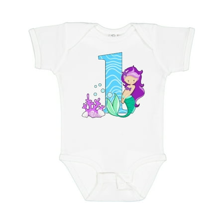 

Inktastic First Birthday- Mermaid Gift Baby Girl Bodysuit