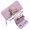 Purple, variant on GEEAD Secure Wallet for Women Slim Zippered Purse with Wrist Strap Autumn Books Squirrel Snap Button Wallet Durable Polyester Lining