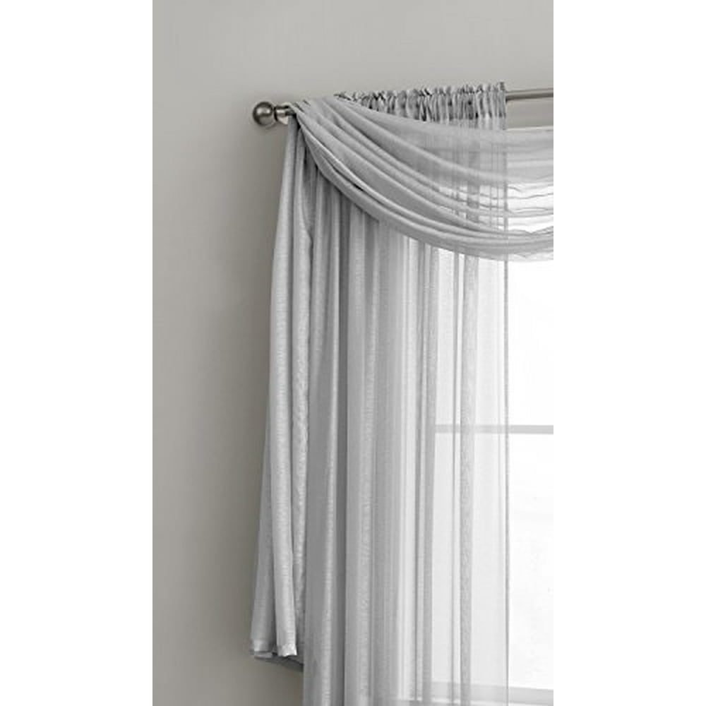 Jane SemiSheer Window Scarf (54 x 216) Elegant Home Decor Window