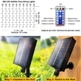 thumbnail image 3 of Luces de cortina solares Whywhife 300 LED 3 x 3 m con control remoto, resistentes al agua, 3 of 7