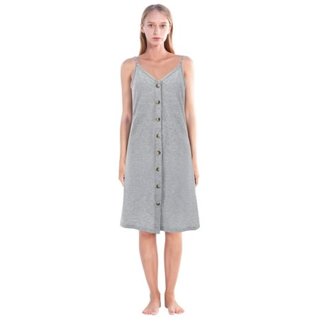 

Maternity Dress for Women Breastfeeding Nightgown Adjustable Strappy House Nursing Pajama Nightdress Gray Size 2XL/US 16-18