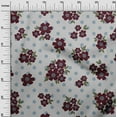 thumbnail image 2 of oneOone Viscose Chiffon Maroon2 Fabric Floral & Geometric Sewing Craft Projects Fabric Prints By Yard 42 Inch Wide, 2 of 4