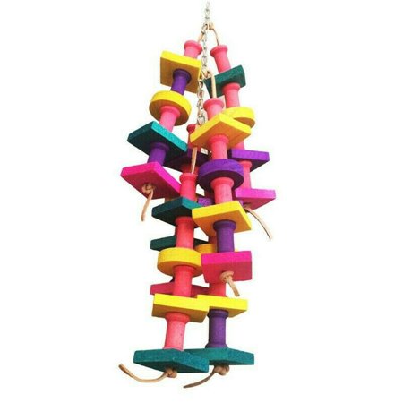 Swing Large Cockatiel Hanging Parrot Chew Toys Wooden Pet Supplies Bird Toys