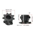 thumbnail image 2 of Unique Bargains #25 Chain Roller Sprocket, 8mm Bore 1/4' Pitch 9 Tooth Single Strand Chain Sprocket with Set Screws 2Pack, 2 of 6