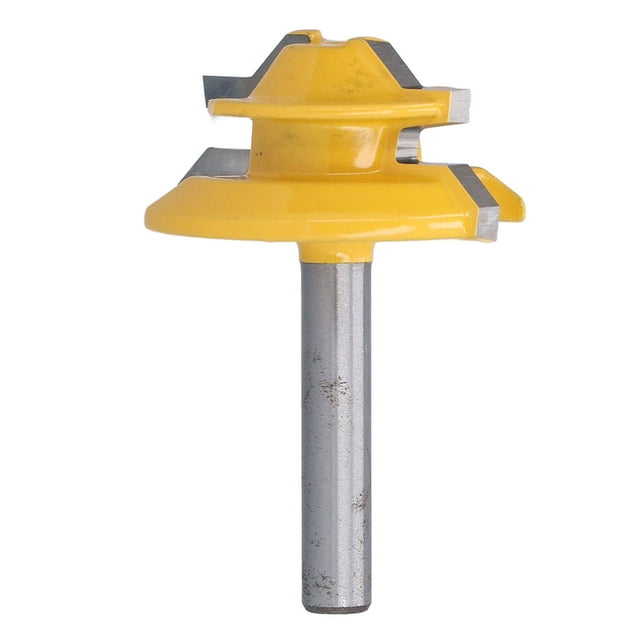Woodworking Milling Cutter, 1/4in Shank Router Bit Standard Sizes Alloy Blade Wear Portable For Plywood MDF Particle Board 2in,1-3/8in,1-1/2in