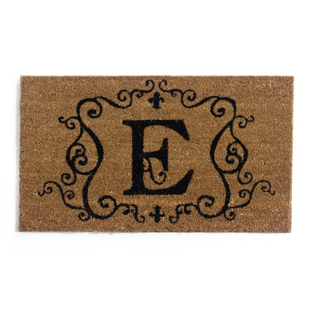Monogram Coir Doormat Insert E