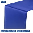 thumbnail image 2 of Unique Bargains 6 Pack Satin Table Runner, 12'x108' Smooth Silk Table Runner, Navy Blue, 2 of 7