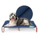 thumbnail image 1 of Cama Elevada para Perro con Malla Transpirable, Catre de Mascotas Esquimal(Azul - Rojo,122x85x20 cm), 1 of 7