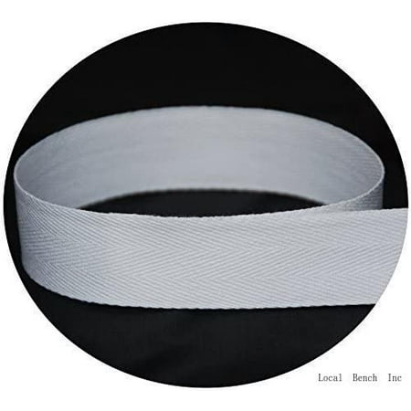 

USA Made 5/8 White Cotton Twill Tape - 72 Yards - Medium Weight - (Multiple Widths & Yardages Available)