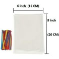 thumbnail image 4 of Monebena Treat Bags, 6x8 Inches Clear Cellophane Bags 100 Pcs OPP Plastic Treat Bags with 100 Twist Ties for Gift Wrapping,Packaging Candies,Dessert,Bakery, Cookies, Chocolate,Party Favor M01, 4 of 5