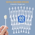 thumbnail image 2 of Barras de cera nasal SUPERBEATY, 60 unidades con espátulas desechables, 2 of 7