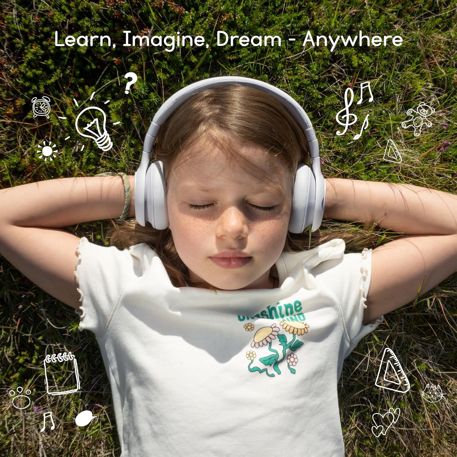 Disney StoryPhones Storytelling Foldable Bluetooth Kids Headphones, Intro Bundle with Mickey Mouse Story Disk Rose Pink