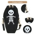 thumbnail image 1 of Bolso Halloween Hombro Gótico Hobo Mujer Con Forma Ataúd Cuero PU, 1 of 9