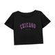 thumbnail image 5 of Top corto para mujer, camiseta sencilla de cuello redondo a la moda femenina de verano para uso diario en la calle XL, 5 of 7