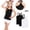 Black, variant on Kids Cami Tank Tops 3 Pack Racerback Sleeveless Soft Everyday Wear Top Multicolor Size 12 Years