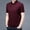 A0477-Wine, variant on QUINDOS Shirts for Men Short Sleeve Collared Polo Casual Shirts Loose Regular Fit Solid Work T-shirts