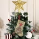thumbnail image 1 of Adorno navideño con forma de calcetín | Decoración colgante de tela bordada para el árbol de Navidad | Pequeño colgante con forma de calcetín para la decoración festiva del hogar | Juego de 1, 1 of 6