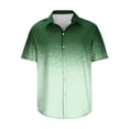 thumbnail image 4 of Mefallenssiah Mode Hommes Confortable Impression Manches Courtes Col Chemise Chemisier, 4 of 5