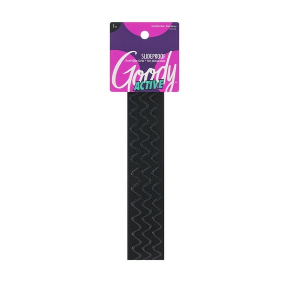 Goody Slideproof Extra Wide Triple Wave Headwrap, Black, 1 Ct