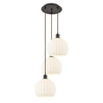 thumbnail image 5 of Innovations Lighting - White Venetian - 3 Light Cord Hung Multi Pendant In, 5 of 7