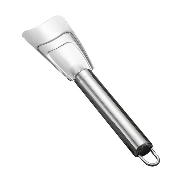 TIMIFIS Heat Insulation Pad Household Stainless Steel Deicing Shovel Refrigerator Deicer Cleaning Gadget Ice Shovel Defrosting Shovel Ice Lattice