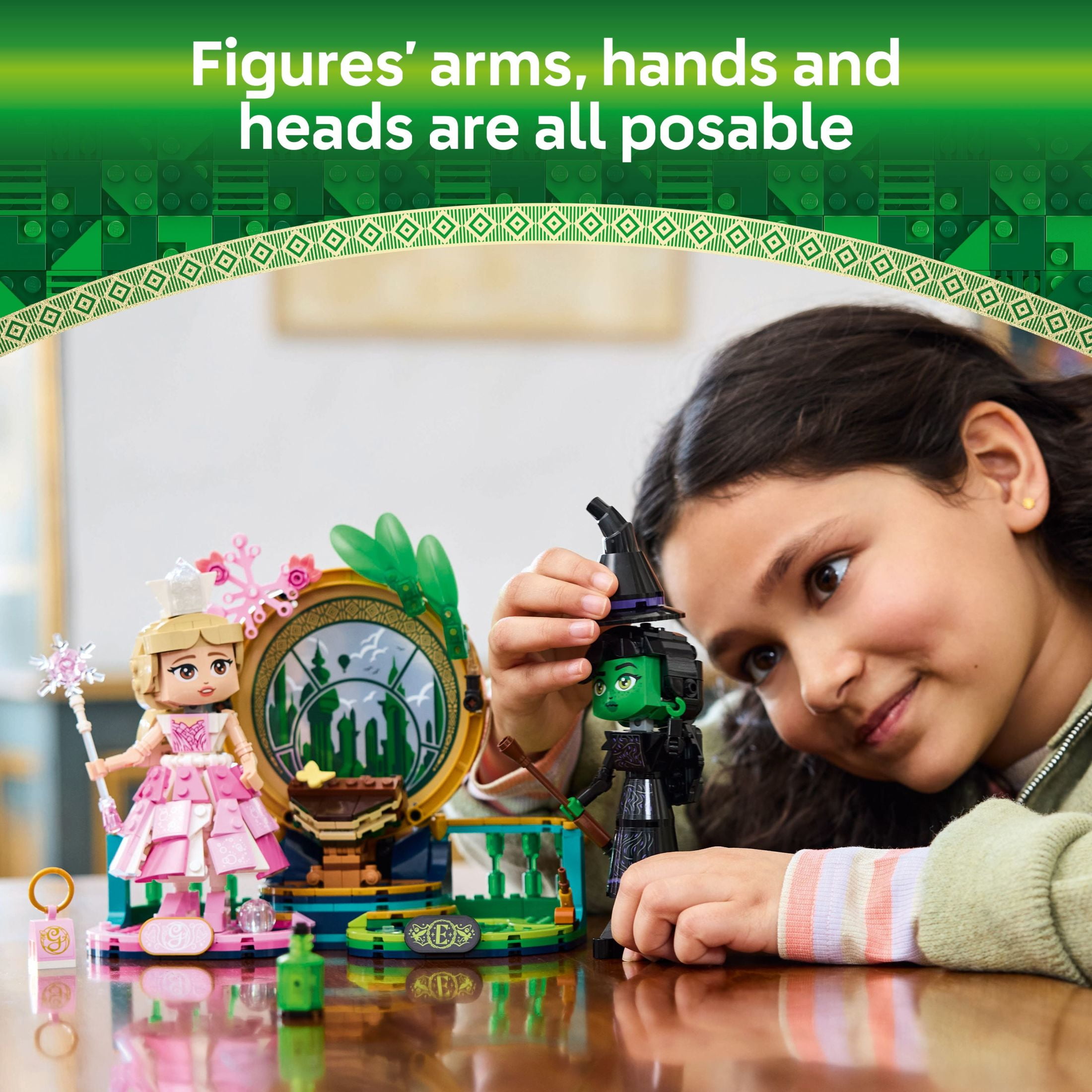 LEGO Wicked Elphaba & Glinda Figures Building Toy - Wicked Toy for Girls and Boys, Age 10+ - Buildable Wicked Dolls Gift for Kids - 75682
