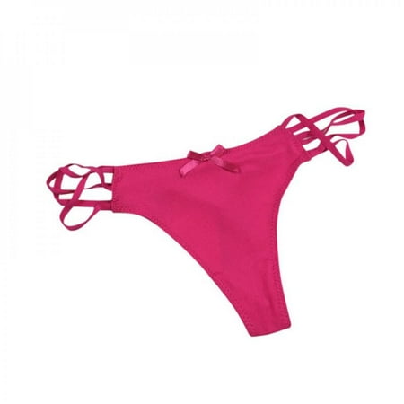 

Design Beauty Panties Women Seamless G String Thong Underwear Cute Hollow Out Bikini Briefs Lingerie Underpants Rose Red