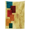 thumbnail image 3 of Ambesonne Geometric Tablecloth Rectangular Table Cover, Grunge Squares, 52"x70", Multicolor, 3 of 4