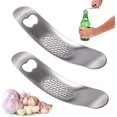 thumbnail image 1 of La prensa de ajo de acero inoxidable doblada multifuncional de 2 piezas se puede usar como abridor de botellas para utensilios de cocina para lavavajillas, súper resistente y duradero Sincero Electrónica, 1 of 5