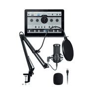 Auto Tune Access 10 Recording Microphone Bundle with Software Plugin , Mic, Pop Filter, Shock Mount