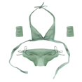 thumbnail image 1 of Conjunto bikini para niñas a 1/6 para juguete corporal de material acero femenino de Yotijar Ropa de figura de acción, 1 of 4