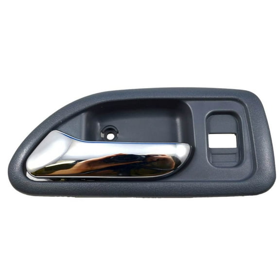 PT Auto Warehouse HO-2579MH-FL - Inner Interior Inside Door Handle, Light Gray Housing with Chrome Lever - 4-Door Sedan, Driver Side Front Fits select: 1994-1997 HONDA ACCORD