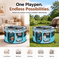thumbnail image 3 of Portable Pet Playpen, Foldable Breathable Oxford Cloth Pet Tent, for Small dog Cats Rabbits, Indoor Outdoor Travel Camping Use, 3 of 7