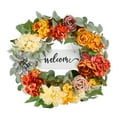 thumbnail image 1 of VEVOR Decorative Wreath 24 in Red Orange Yellow Hydrangeas Roses Year Round Wreath, 1 of 9