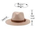 thumbnail image 2 of Stylish Sun Hats For All Seasons Trendy Vacation Accessory Featuring A Leather Strap Design For Casual Outings And Outdoor Adventures Travel Hats Mark Hat Hand Fan Sunhat Summer Fedora Hat Veiling Who, 2 of 2