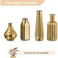 thumbnail image 4 of Nuptio Gold Bud Vases for Flowers: Small Glass Flower Vase for Centerpieces Wedding, Vases Home Decor Set of 4, 4 of 7