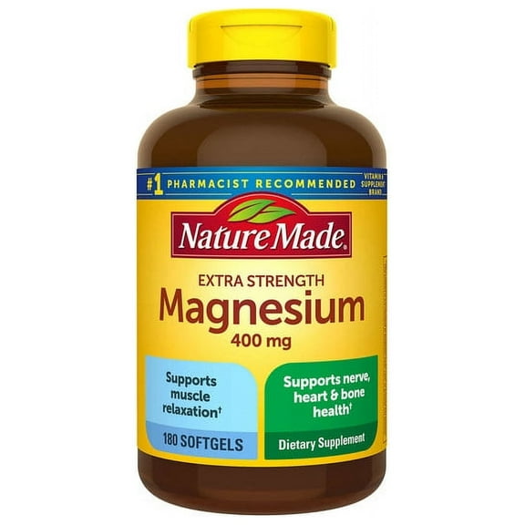 Nature Made Extra-Strength Magnesium 400 mg - 180 Softgels