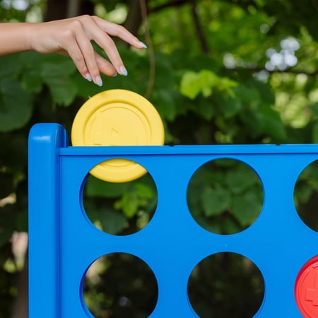 Giant Connect 4 Outdoor Lawn Game, Molded, 4FT