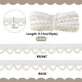 thumbnail image 2 of Cinta de algodón trenzada pequeña de 10 yardas con lazo, cinta trenzada para ojales de 5/8 de pulgada, cinta de encaje blanca para ojales, ideal para decorar vestidos de novia., 2 of 9