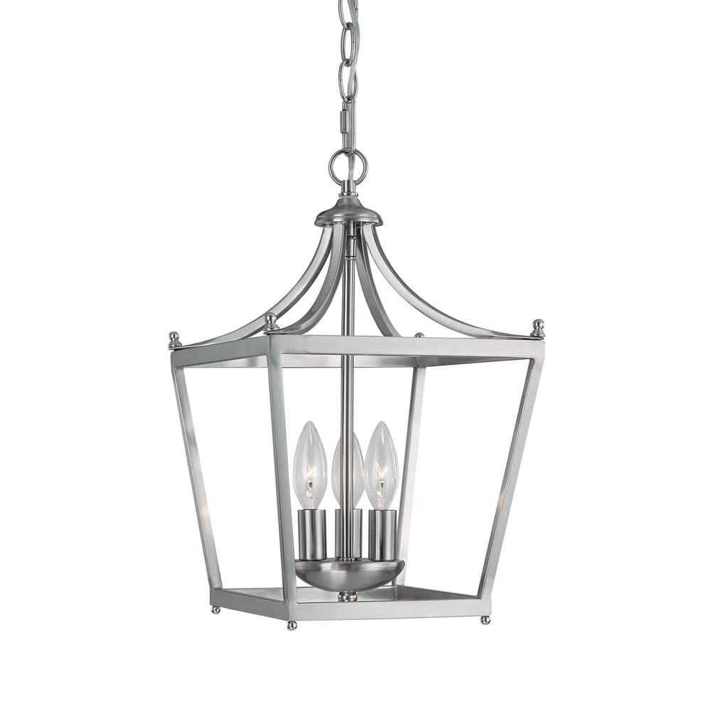 Capital Lighting Stanton Brushed Nickel 3 Light Foyer Fixture